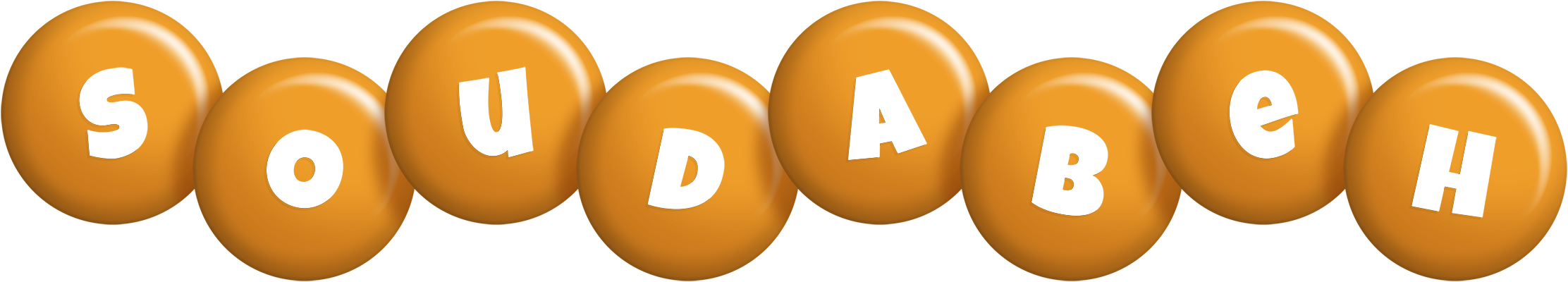 Soudabeh candy-orange logo