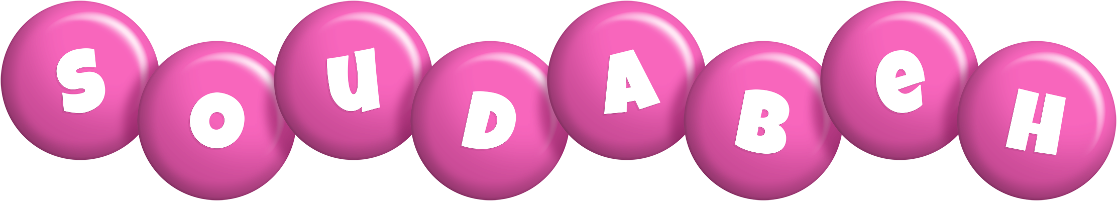 Soudabeh candy-pink logo