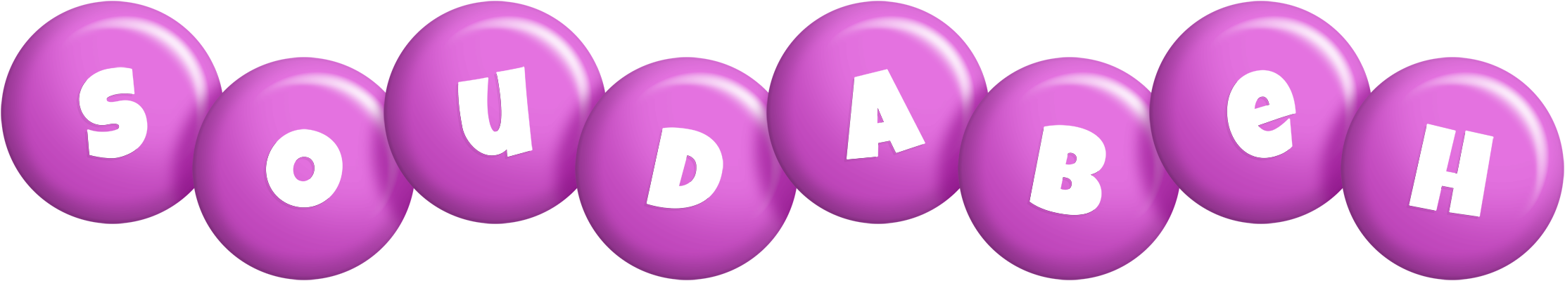 Soudabeh candy-purple logo