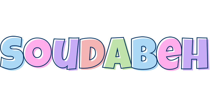 Soudabeh pastel logo
