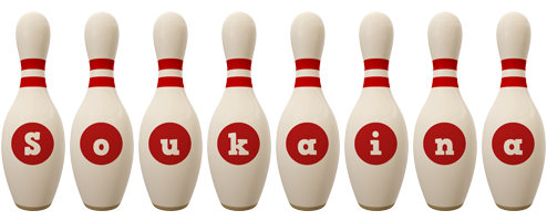 Soukaina bowling-pin logo