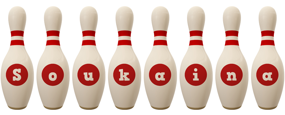 Soukaina bowling-pin logo