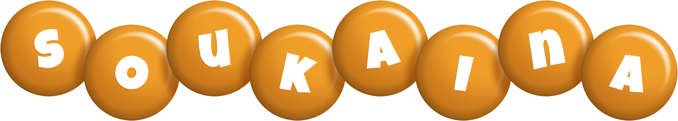 Soukaina candy-orange logo