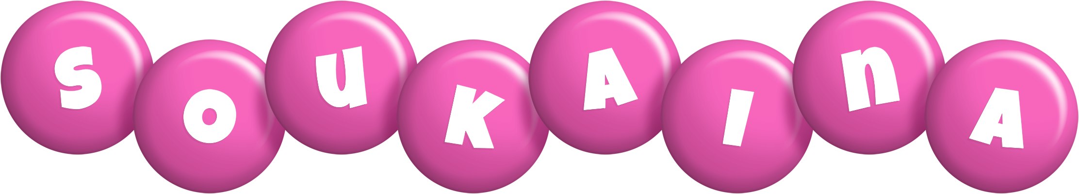 Soukaina candy-pink logo