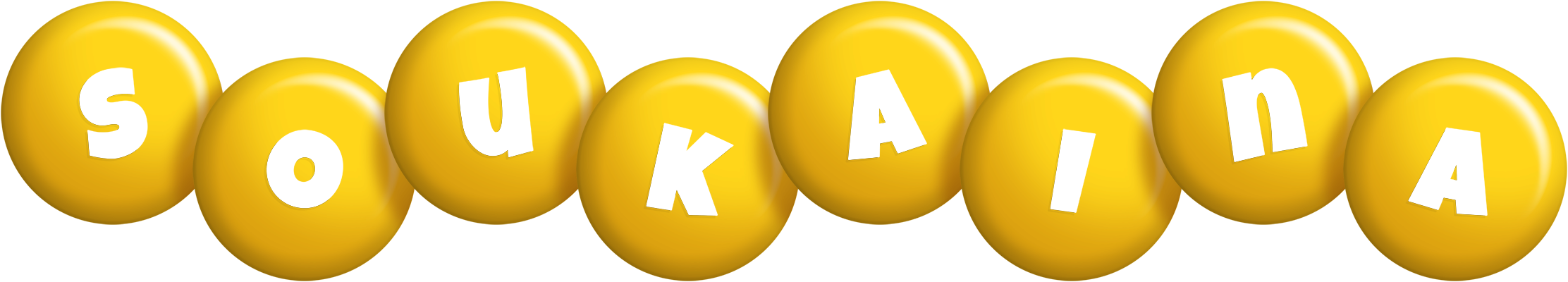 Soukaina candy-yellow logo