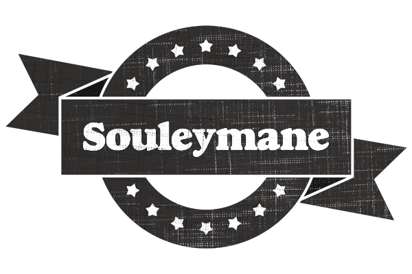 Souleymane grunge logo