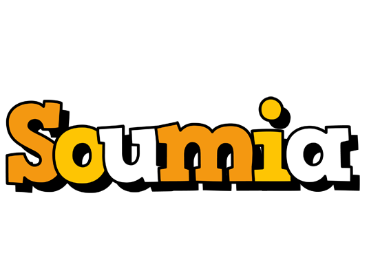 Soumia cartoon logo