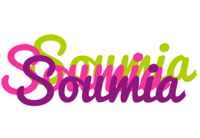 Soumia flowers logo