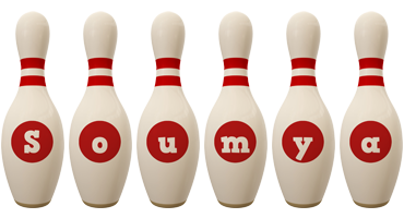 Soumya bowling-pin logo