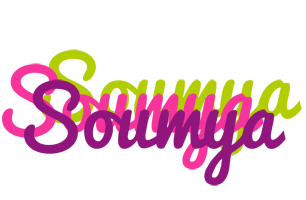 Soumya flowers logo