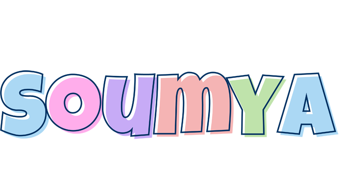 Soumya pastel logo