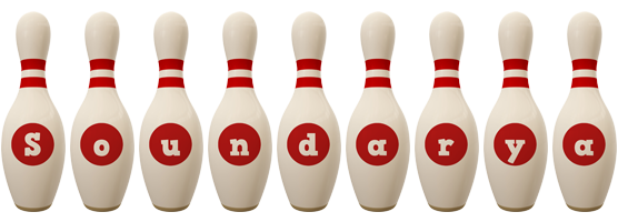 Soundarya bowling-pin logo