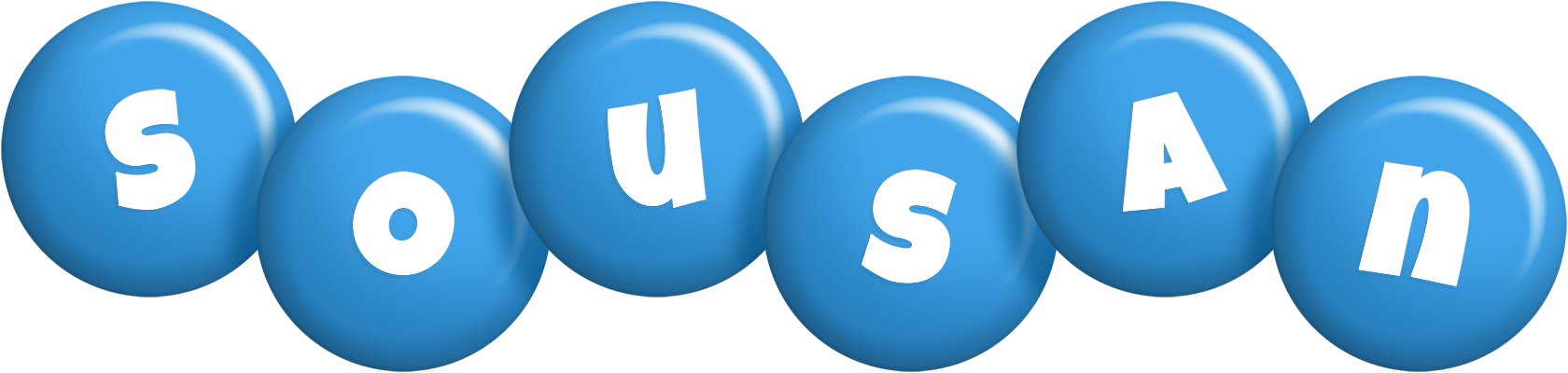 Sousan candy-blue logo