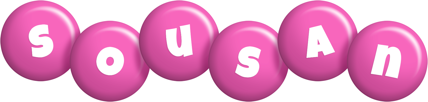 Sousan candy-pink logo