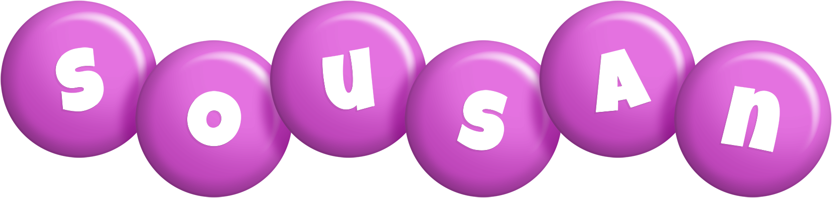 Sousan candy-purple logo