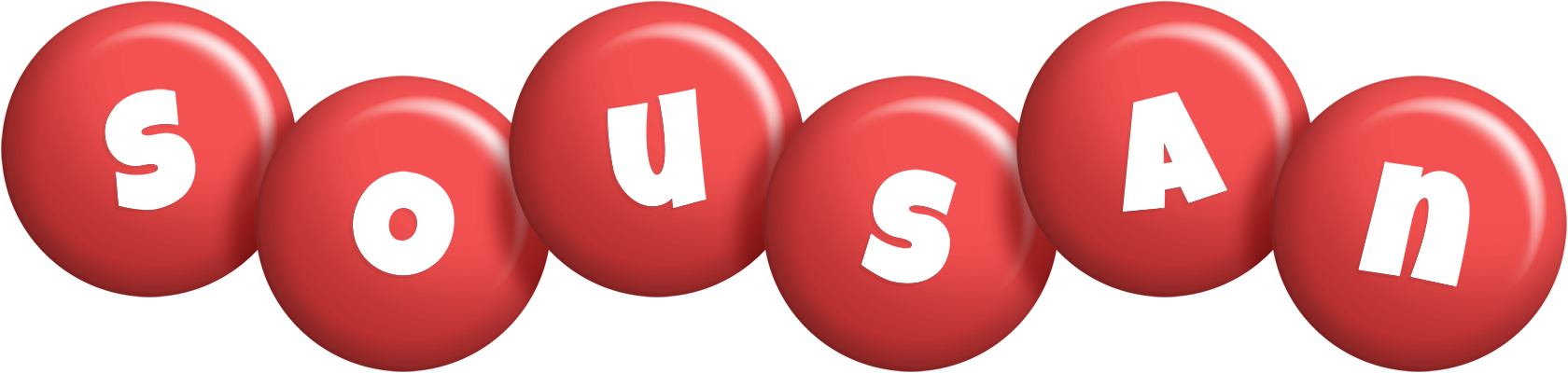 Sousan candy-red logo