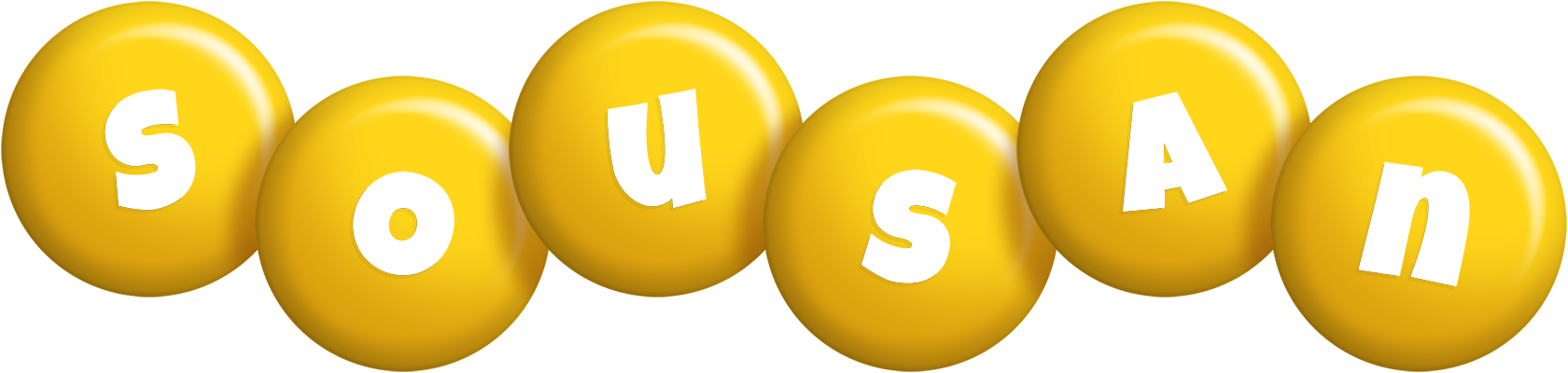 Sousan candy-yellow logo