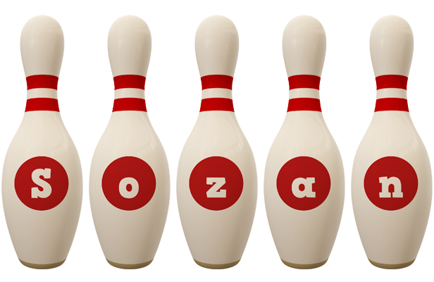 Sozan bowling-pin logo