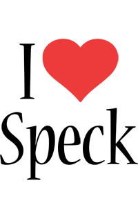 Speck i-love logo