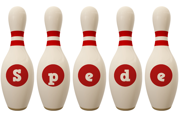 Spede bowling-pin logo