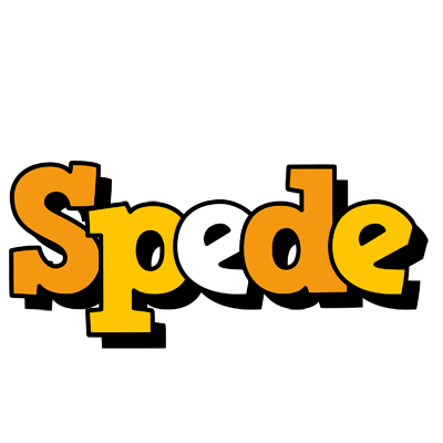 Spede cartoon logo