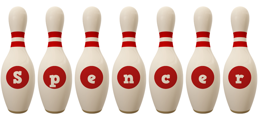 Spencer bowling-pin logo