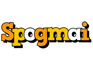 Spogmai cartoon logo