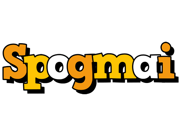 Spogmai cartoon logo
