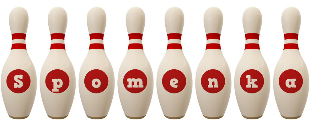 Spomenka bowling-pin logo