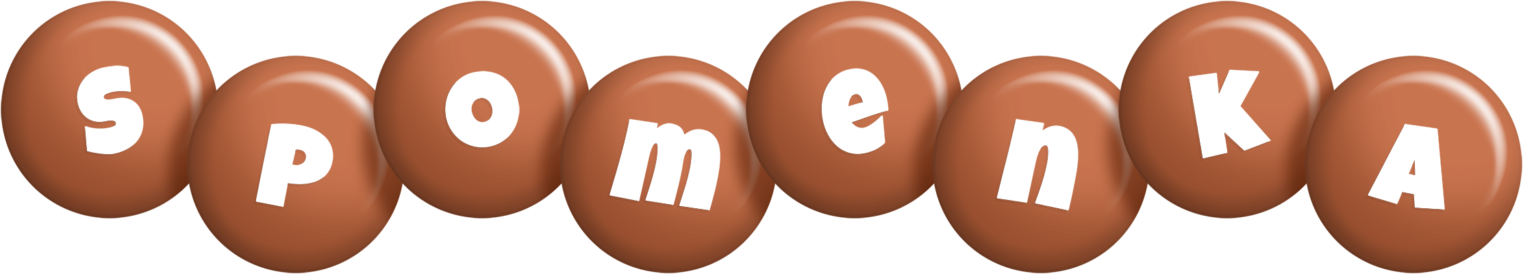 Spomenka candy-brown logo