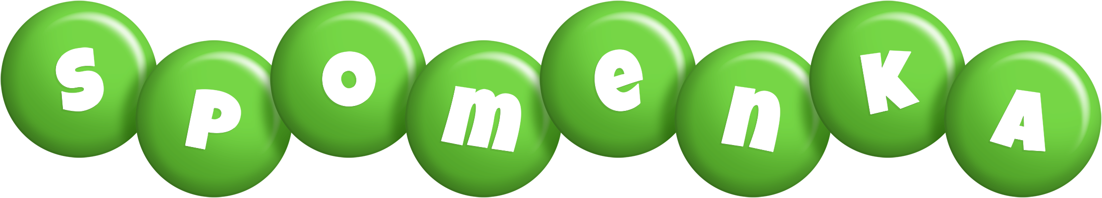 Spomenka candy-green logo