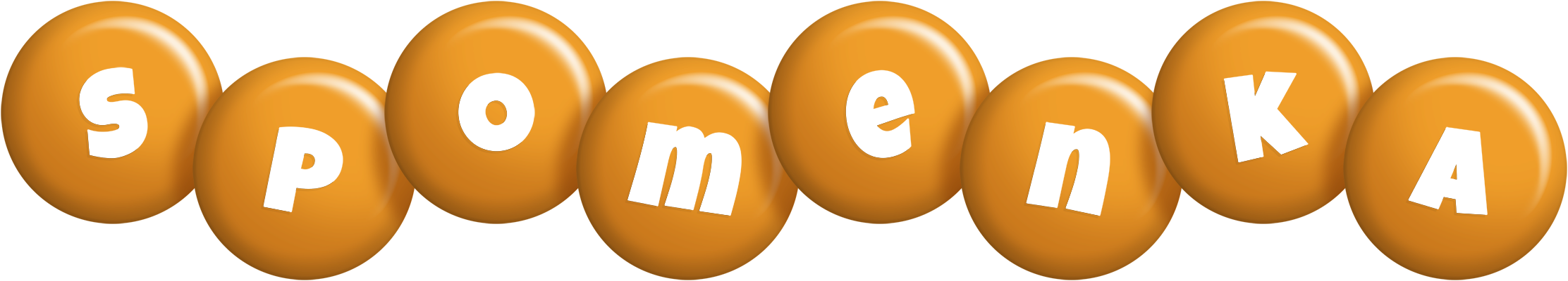 Spomenka candy-orange logo