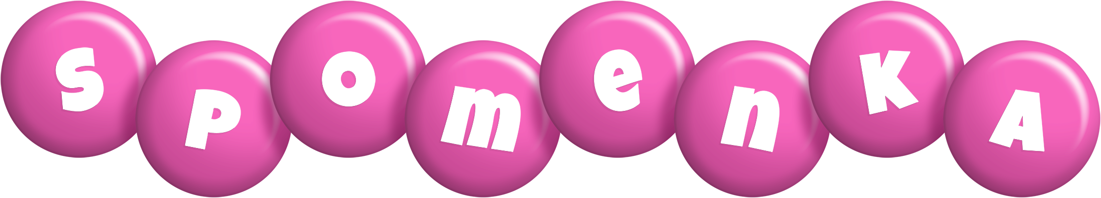 Spomenka candy-pink logo