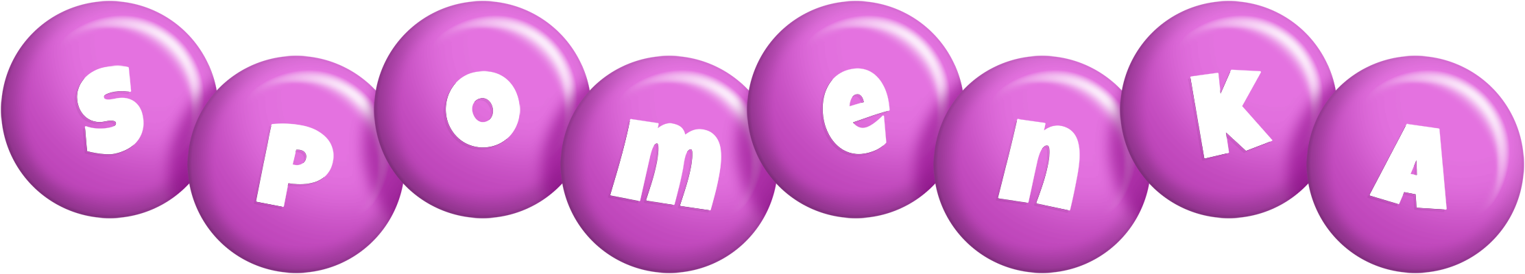 Spomenka candy-purple logo