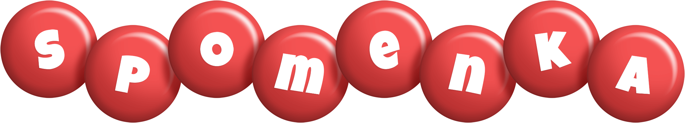 Spomenka candy-red logo