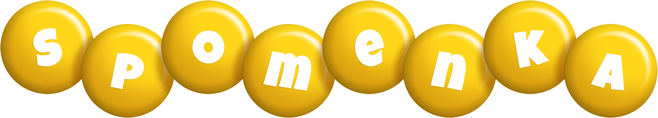 Spomenka candy-yellow logo