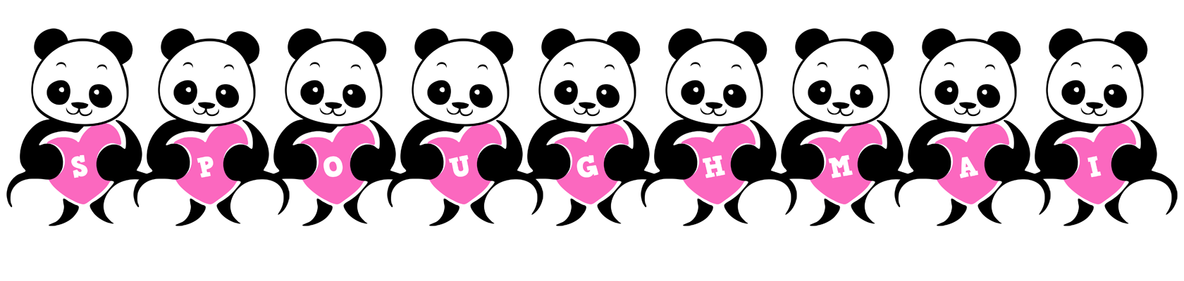Spoughmai love-panda logo