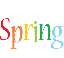 Spring birthday logo