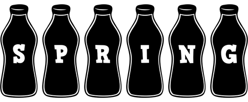 Spring bottle logo