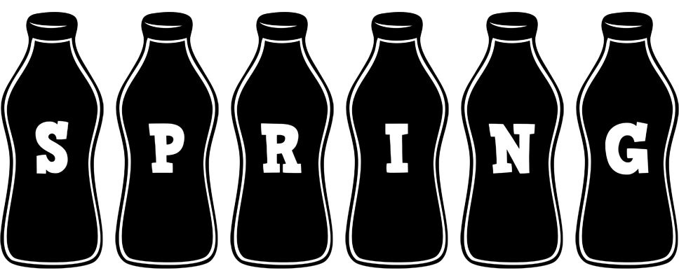 Spring bottle logo
