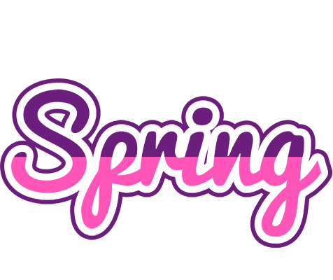 Spring cheerful logo