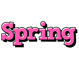 Spring girlish logo