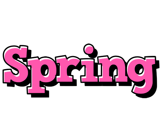 Spring girlish logo