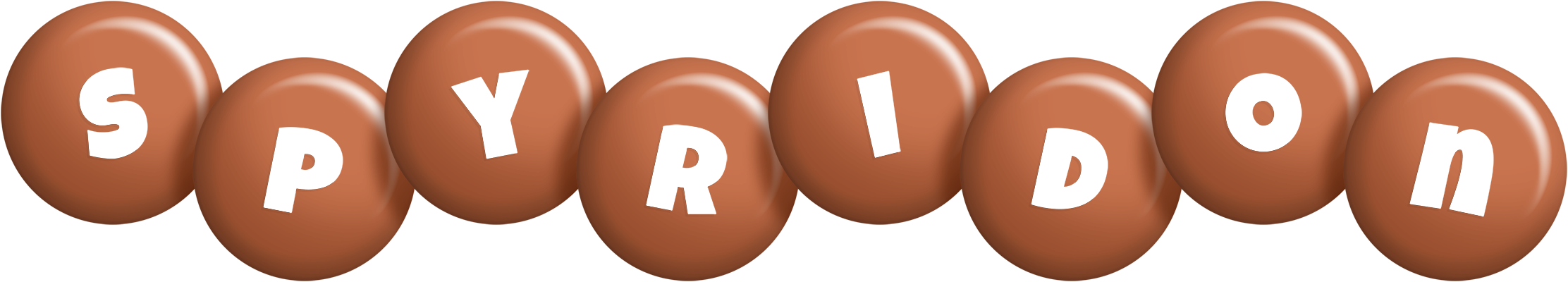 Spyridon candy-brown logo