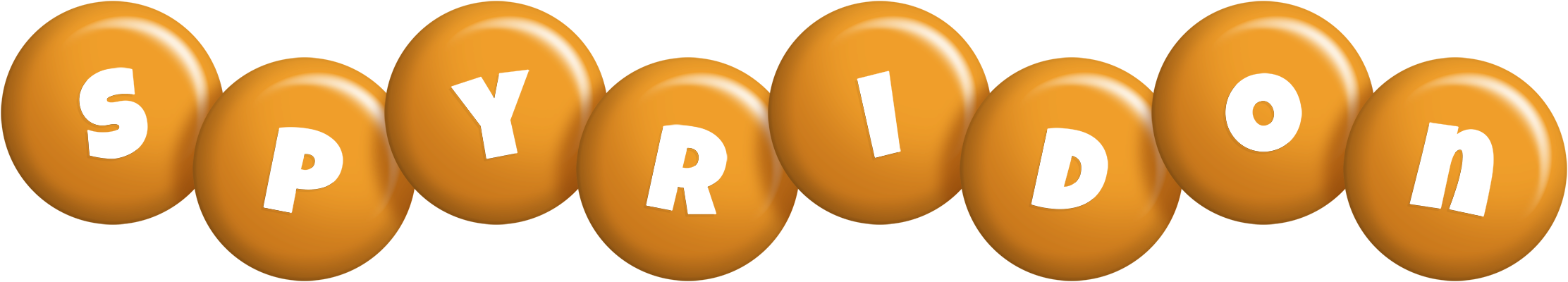 Spyridon candy-orange logo