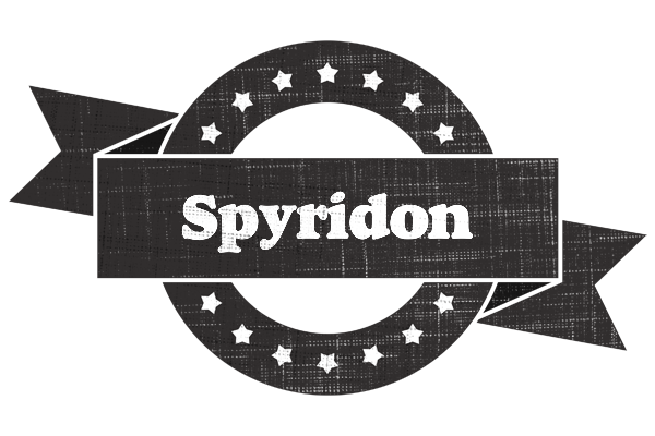 Spyridon grunge logo