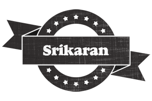 Srikaran grunge logo