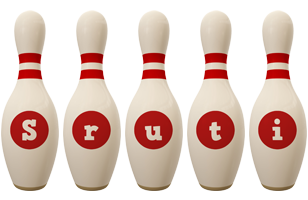 Sruti bowling-pin logo