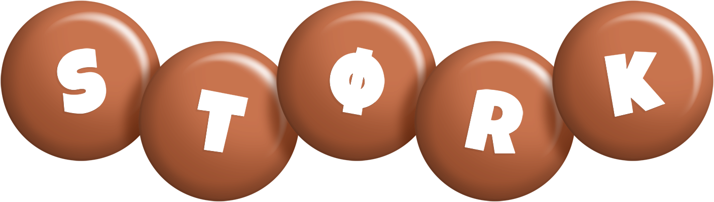 Størk candy-brown logo