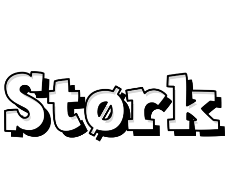 Størk snowing logo
